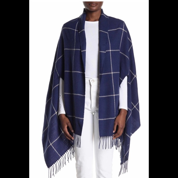 Madewell – Windowpane Cape Scarf, NWT - Picture 3 of 5